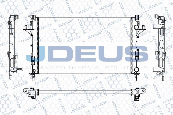 Jdeus M-0230680 - Radiator, engine cooling autospares.lv