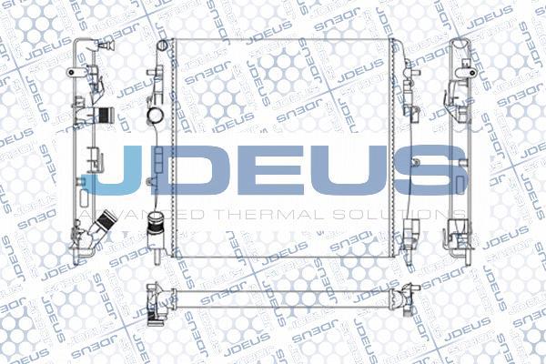 Jdeus M-0230860 - Radiator, engine cooling autospares.lv