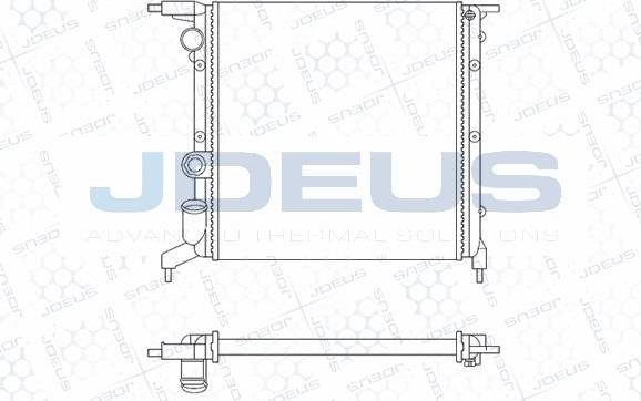 Jdeus M-0230331 - Radiator, engine cooling autospares.lv