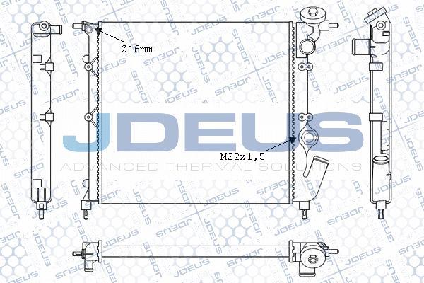 Jdeus M-0230251 - Radiator, engine cooling autospares.lv