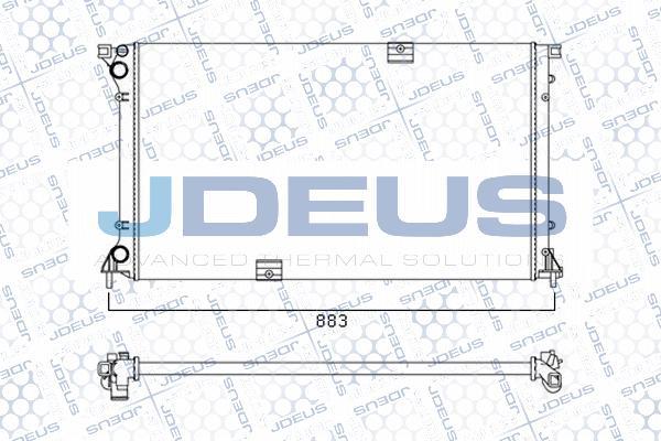 Jdeus M-0230790 - Radiator, engine cooling autospares.lv