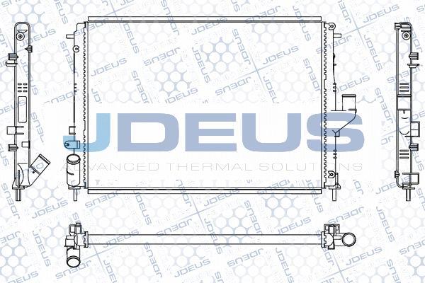 Jdeus M-0231050 - Radiator, engine cooling autospares.lv