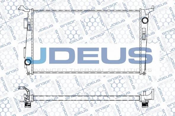 Jdeus M-0231390 - Radiator, engine cooling autospares.lv