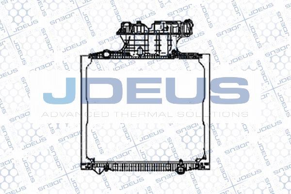 Jdeus M-115009A - Radiator, engine cooling autospares.lv