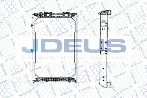 Jdeus M-115008A - Radiator, engine cooling autospares.lv