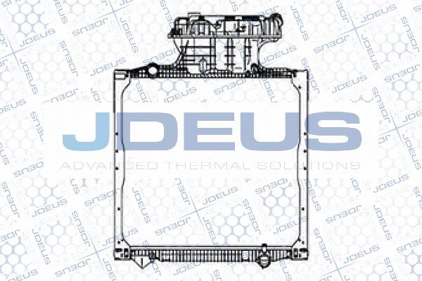 Jdeus M-115014A - Radiator, engine cooling autospares.lv