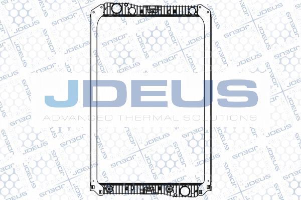 Jdeus M-117004A - Radiator, engine cooling autospares.lv