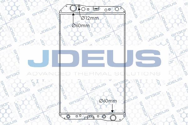 Jdeus M-117004B - Radiator, engine cooling autospares.lv