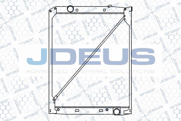 Jdeus M-1170070 - Radiator, engine cooling autospares.lv