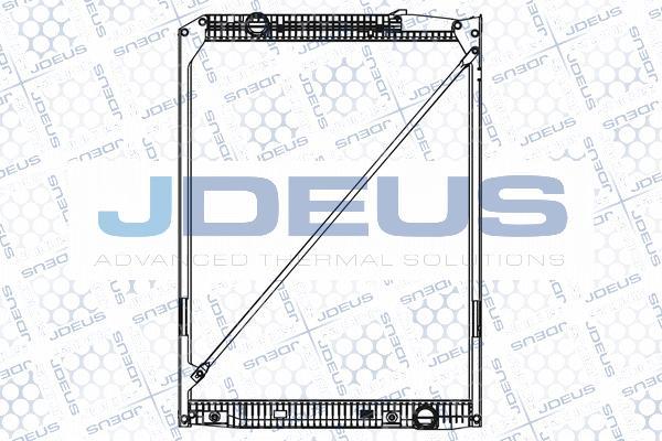 Jdeus M-1171190 - Radiator, engine cooling autospares.lv