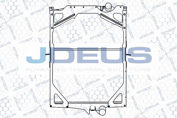 Jdeus M-131003A - Radiator, engine cooling autospares.lv