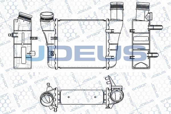 Jdeus M-801068A - Intercooler, charger autospares.lv