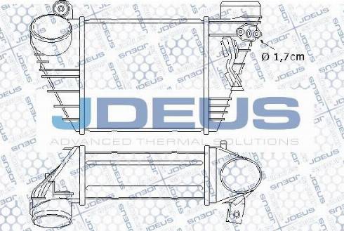 Jdeus M-8010190 - Intercooler, charger autospares.lv