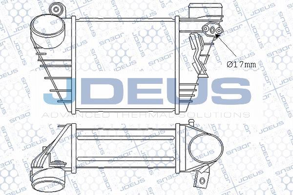 Jdeus M-801019A - Intercooler, charger autospares.lv