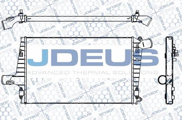 Jdeus M-801016A - Intercooler, charger autospares.lv