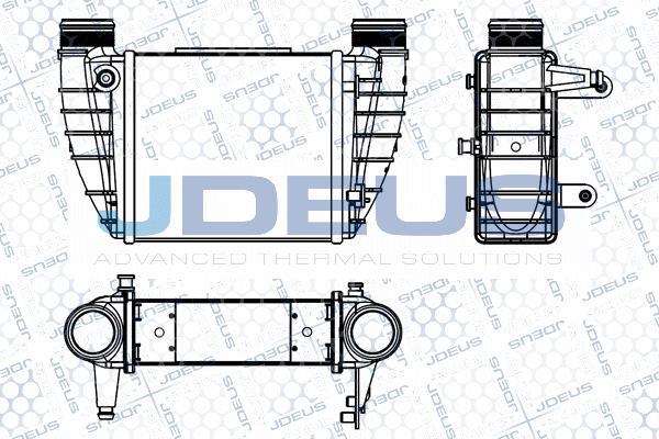Jdeus M-801024A - Intercooler, charger autospares.lv