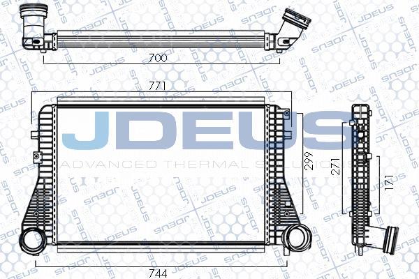 Jdeus M830053A - Intercooler, charger autospares.lv