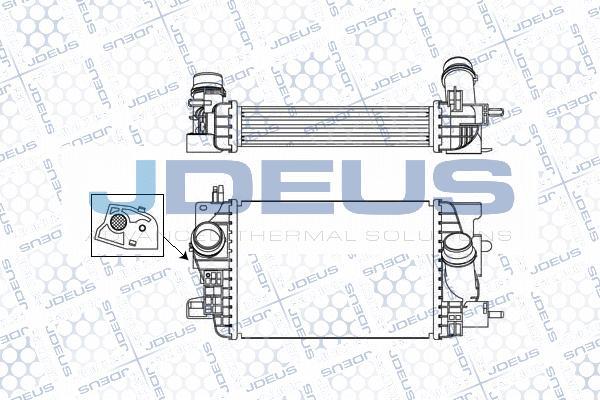 Jdeus M-820126A - Intercooler, charger autospares.lv