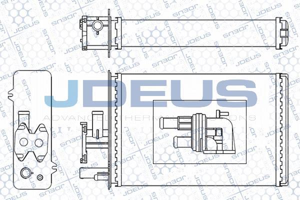 Jdeus M-2110520 - Heat Exchanger, interior heating autospares.lv