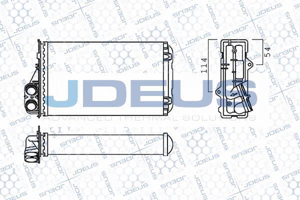 Jdeus M-2210050 - Heat Exchanger, interior heating autospares.lv