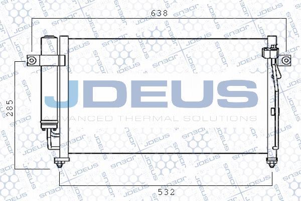 Jdeus M-7540150 - Condenser, air conditioning autospares.lv