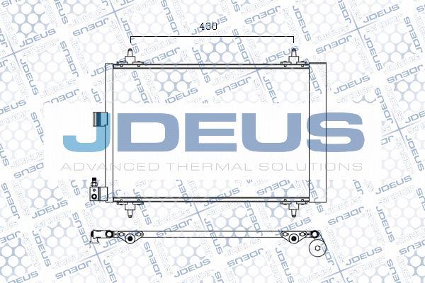 Jdeus M-7070460 - Condenser, air conditioning autospares.lv