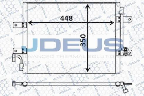 Jdeus M-7110650 - Condenser, air conditioning autospares.lv