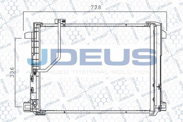 Jdeus M-7170740 - Condenser, air conditioning autospares.lv