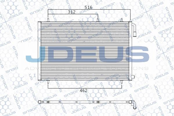 Jdeus M-7210650 - Condenser, air conditioning autospares.lv