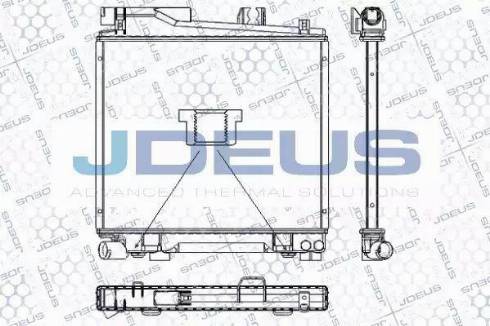 Jdeus RA0050400 - Radiator, engine cooling autospares.lv