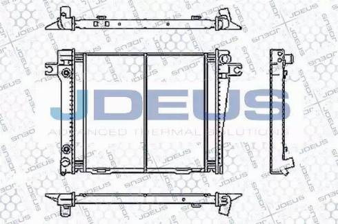 Jdeus RA0050420 - Radiator, engine cooling autospares.lv