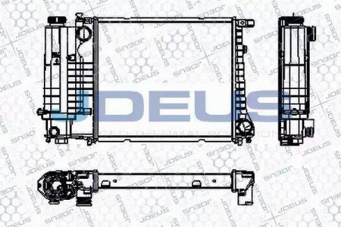 Jdeus RA0050590 - Radiator, engine cooling autospares.lv