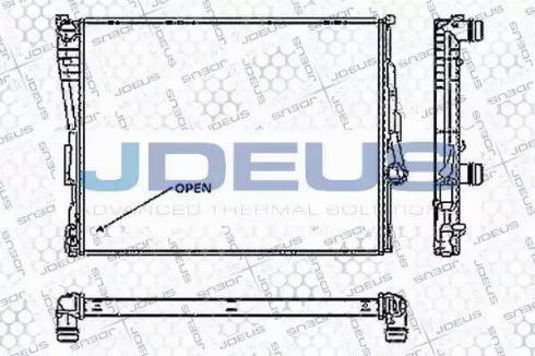 Jdeus RA0050560 - Radiator, engine cooling autospares.lv