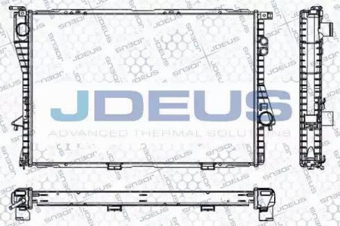 Jdeus RA0050521 - Radiator, engine cooling autospares.lv