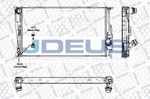 Jdeus RA0050680 - Radiator, engine cooling autospares.lv