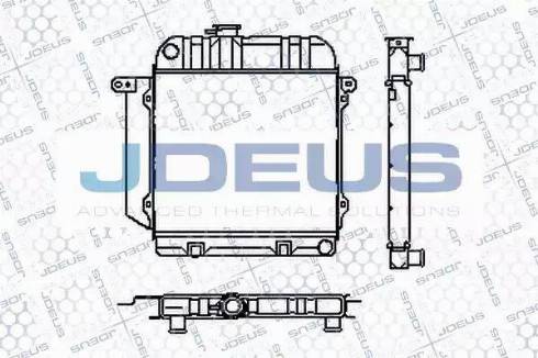 Jdeus RA0050020 - Radiator, engine cooling autospares.lv