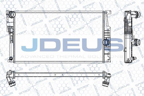 Jdeus RA0050800 - Radiator, engine cooling autospares.lv