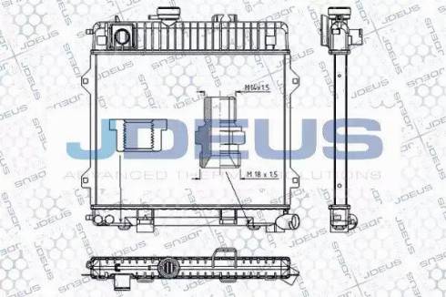 Jdeus RA0050260 - Radiator, engine cooling autospares.lv