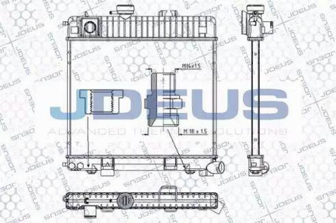 Jdeus RA0050210 - Radiator, engine cooling autospares.lv