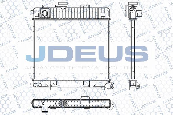 Jdeus RA0050220 - Radiator, engine cooling autospares.lv