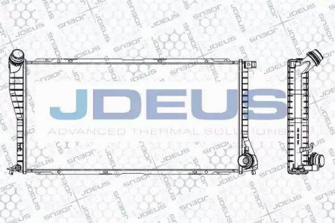 Jdeus RA0050740 - Radiator, engine cooling autospares.lv