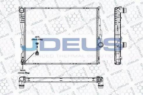 Jdeus RA0050760 - Radiator, engine cooling autospares.lv