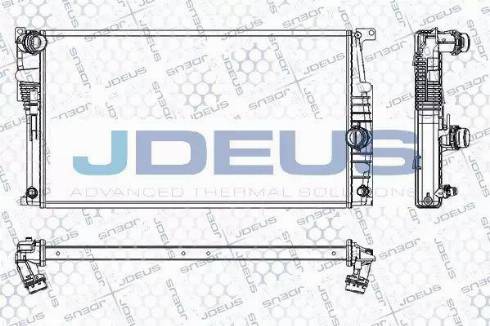 Jdeus RA0050780 - Radiator, engine cooling autospares.lv