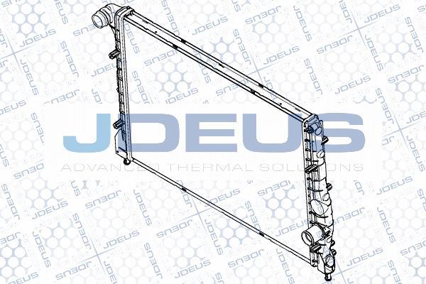 Jdeus RA0000070 - Radiator, engine cooling autospares.lv