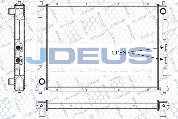 Jdeus RA0020281 - Radiator, engine cooling autospares.lv