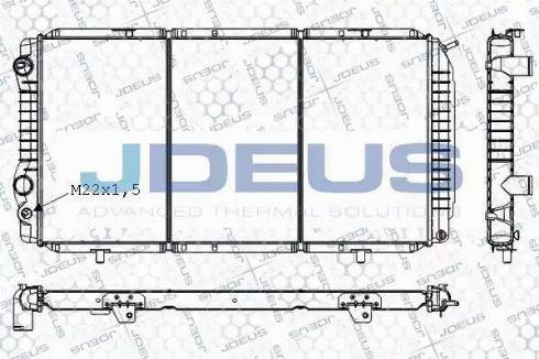 Jdeus RA0070050 - Radiator, engine cooling autospares.lv