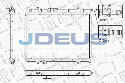 Jdeus RA0070081 - Radiator, engine cooling autospares.lv