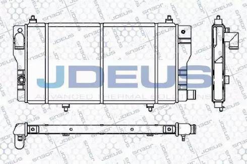 Jdeus RA0070020 - Radiator, engine cooling autospares.lv