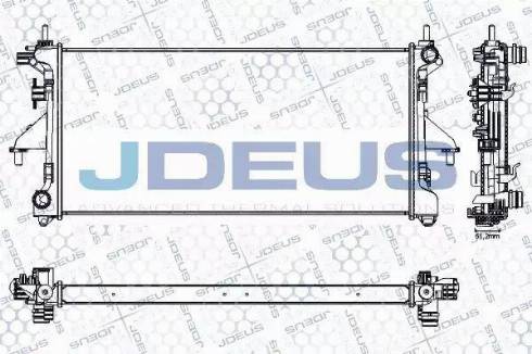 Jdeus RA0070240 - Radiator, engine cooling autospares.lv