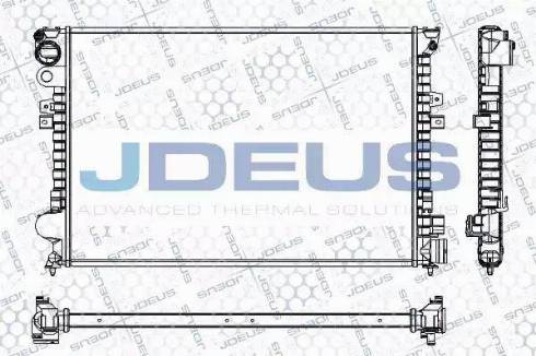 Jdeus RA0070250 - Radiator, engine cooling autospares.lv